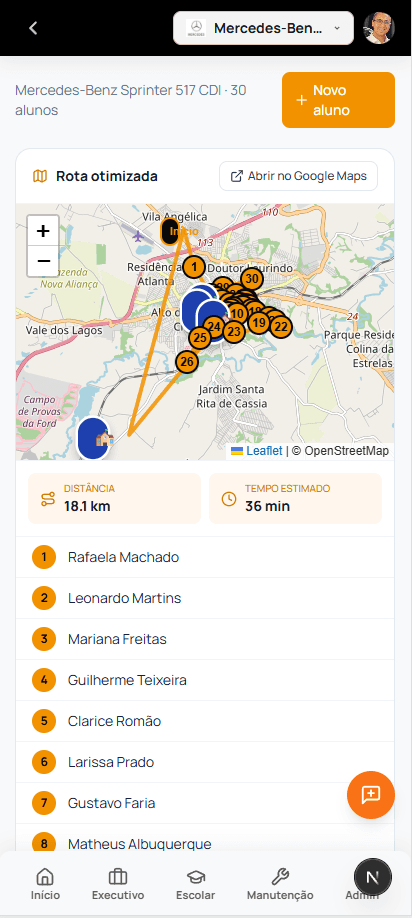 App — Rota Otimizada